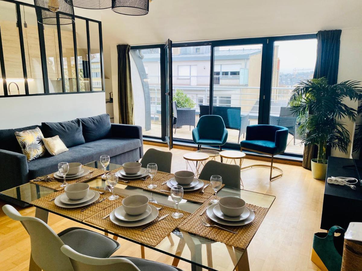 The Luxury Green Penthouse In City Center With Terrace And Free Parking ルクセンブルク エクステリア 写真